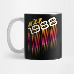 Vintage Made in 1988 ))(( Retro Birthday Year Gift Mug